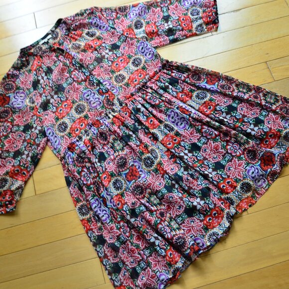 Rebecca Minkoff Floral Shirt Dress US Size 8 - Picture 4 of 13